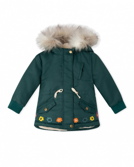 Parka Soft Fille Verte Natural Grown Parka Soft Fille Verte Natural Grown