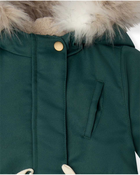 Parka Soft Fille Verte Natural Grown Parka Soft Fille Verte Natural Grown