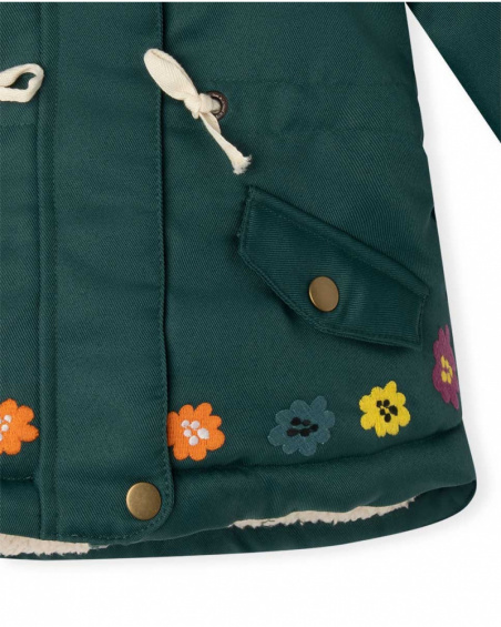 Parka Soft Fille Verte Natural Grown Parka Soft Fille Verte Natural Grown
