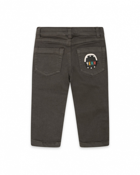Pantalon en sergé gris Connect pour enfant Pantalon en sergé gris Connect pour enfant