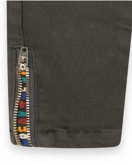 Pantalon en sergé gris Connect pour enfant Pantalon en sergé gris Connect pour enfant