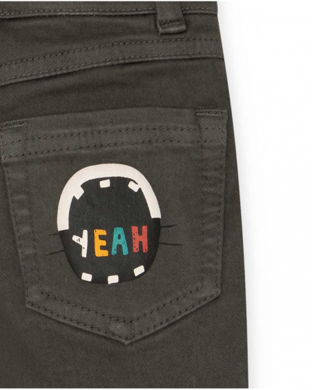 Pantalon en sergé gris Connect pour enfant Pantalon en sergé gris Connect pour enfant