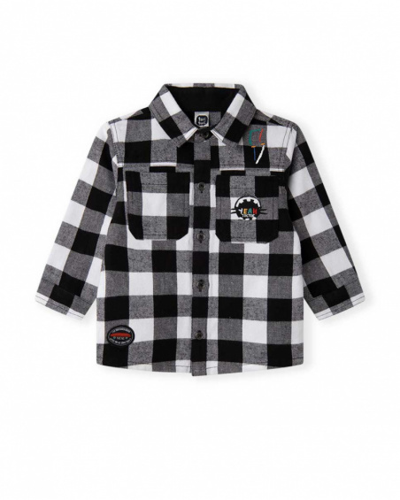 Chemise en flanelle noire Boy Connect Chemise en flanelle noire Boy Connect