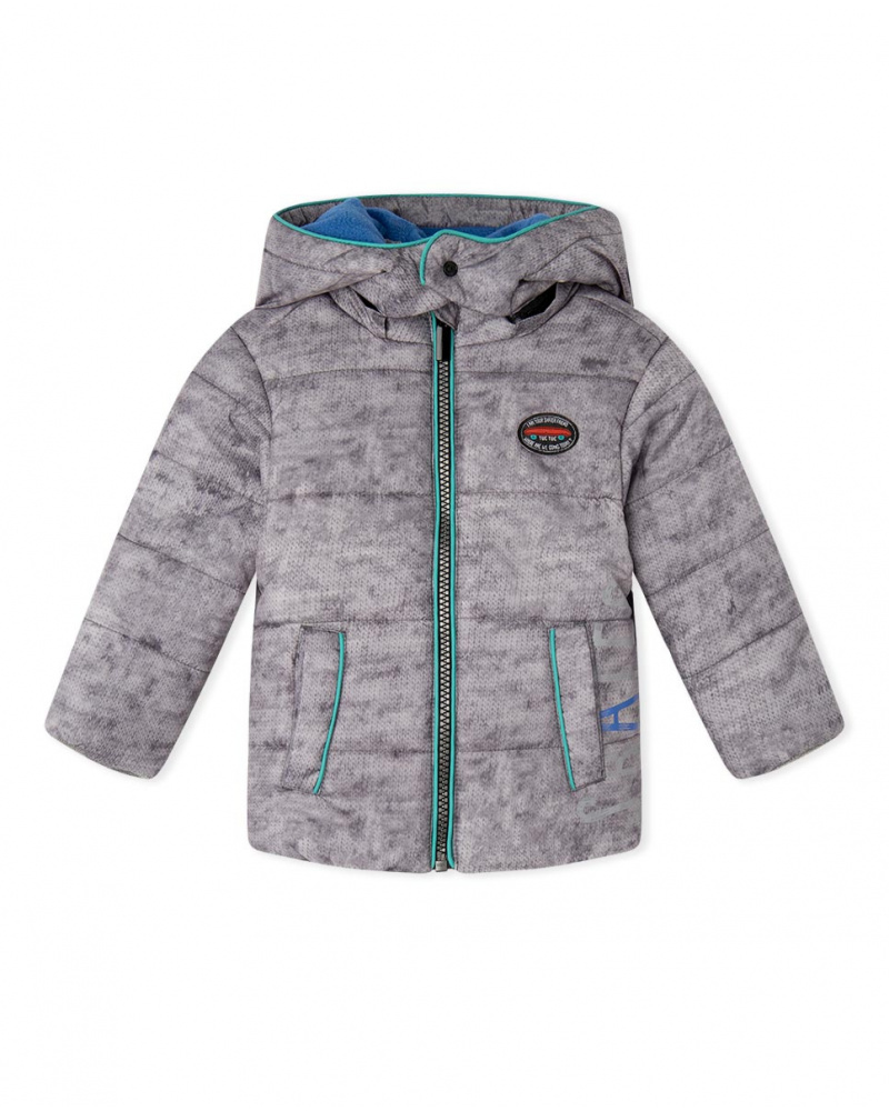 Parka matelassée gris enfant Connect