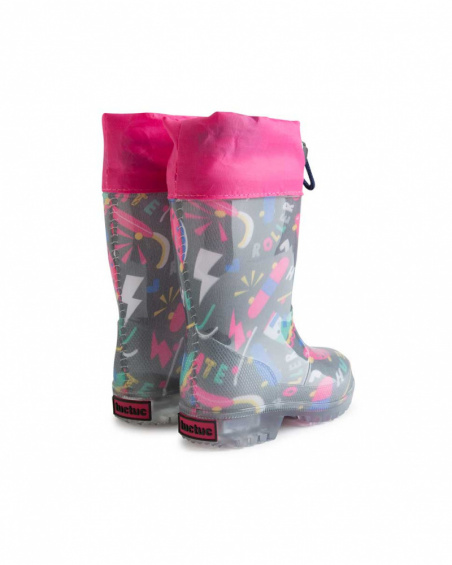 Bottes en Caoutchouc Light Black Girl Connect