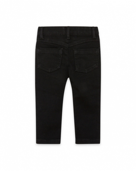 Pantalon en sergé noir Connect Girl Pantalon en sergé noir Connect Girl
