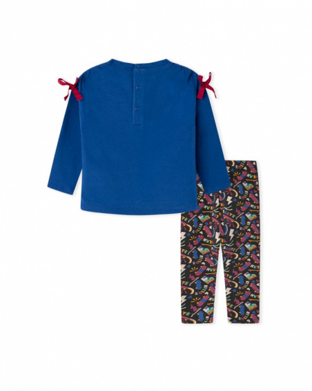 T-shirt et legging en maille bleu Connect Girl T-shirt et legging en maille bleu Connect Girl