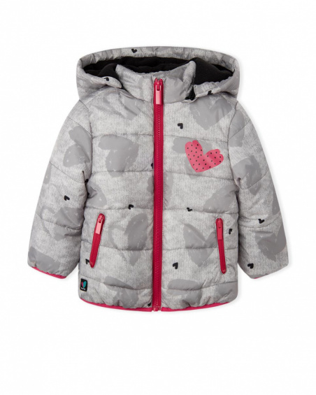 Parka matelassée grise Connect fille Parka matelassée grise Connect fille