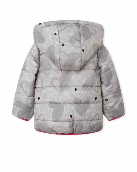 Parka matelassée grise Connect fille Parka matelassée grise Connect fille