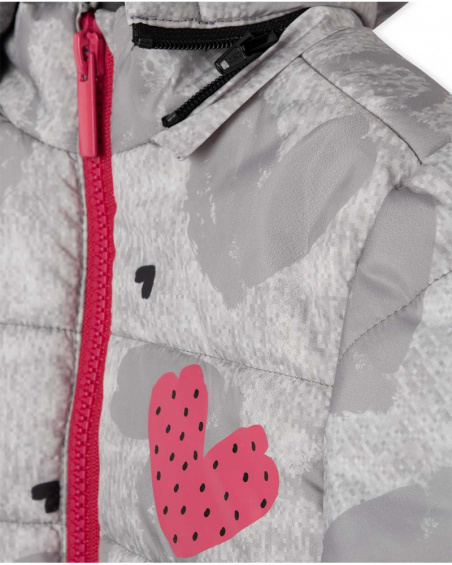 Parka matelassée grise Connect fille Parka matelassée grise Connect fille