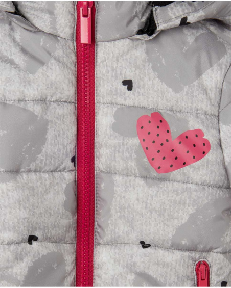 Parka matelassée grise Connect fille Parka matelassée grise Connect fille