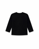 T-shirt fille noir et rose en maille Connect T-shirt fille noir et rose en maille Connect