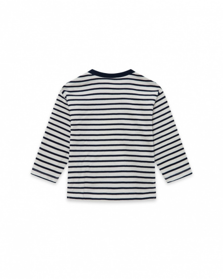 T-shirt en maille bleu et rouge Boy Fishing Club T-shirt en maille bleu et rouge Boy Fishing Club