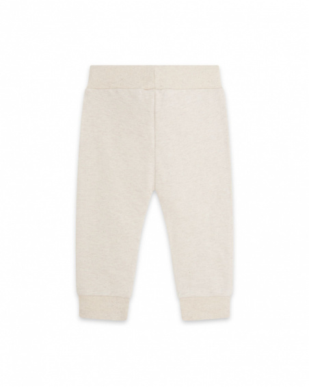 Pantalon en peluche blanc pour garçons Fishing Club Pantalon en peluche blanc pour garçons Fishing Club