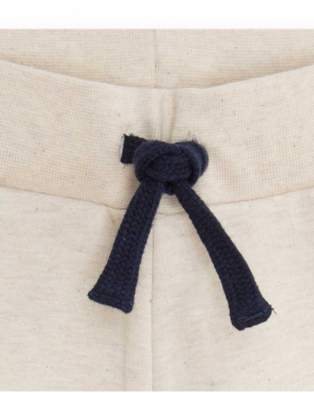 Pantalon en peluche blanc pour garçons Fishing Club Pantalon en peluche blanc pour garçons Fishing Club