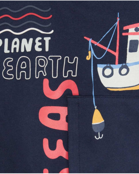 Sweat Et Pantalon En Peluche Bleu Et Blanc Boy Fishing Club Sweat Et Pantalon En Peluche Bleu Et Blanc Boy Fishing Club