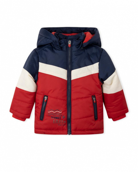 Parka matelassée rouge Boy Fishing Club Parka matelassée rouge Boy Fishing Club