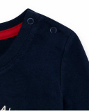 T-shirt Bleu Pois Garçon Fishing Club T-shirt Bleu Pois Garçon Fishing Club