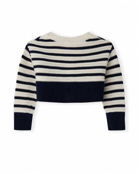 Veste Tricot Bleu Fille Fishing Club