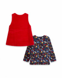T-shirt Velours Côtelé Et Peluche Rouge Pichi Fille Fishing Club T-shirt Velours Côtelé Et Peluche Rouge Pichi Fille Fishing Club