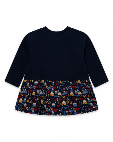 Club De Pêche Fille Robe En Peluche Bleu Et Rouge Club De Pêche Fille Robe En Peluche Bleu Et Rouge