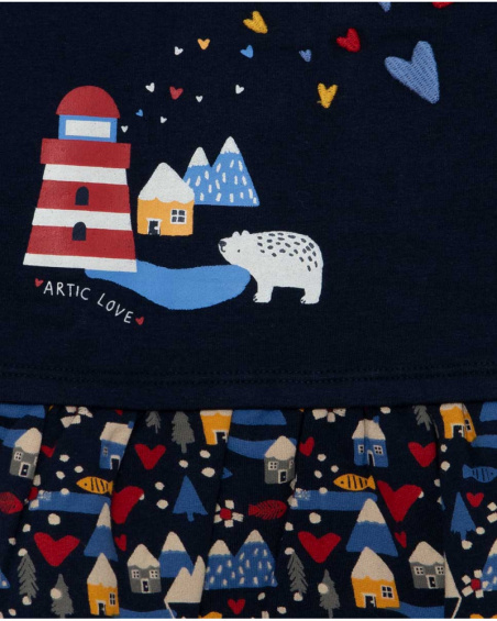 Club De Pêche Fille Robe En Peluche Bleu Et Rouge Club De Pêche Fille Robe En Peluche Bleu Et Rouge