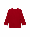 T-shirt fille à pois rouges et bleus Fishing Club T-shirt fille à pois rouges et bleus Fishing Club
