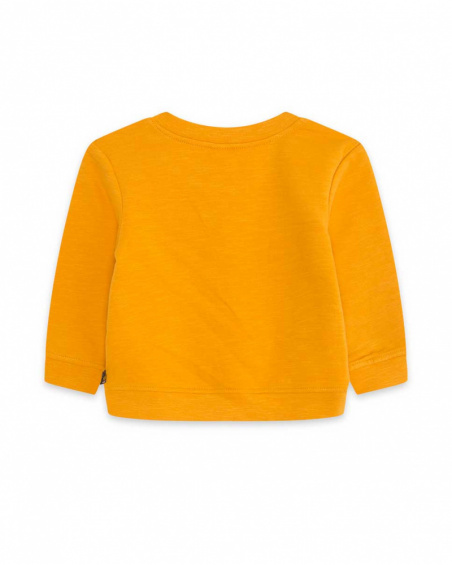 Sweat Dog'S Mix orange en peluche pour enfants