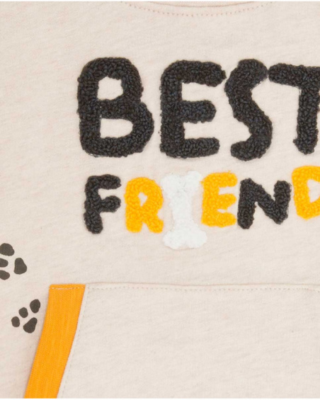 Sweat peluche beige Boy Dog'S Mix