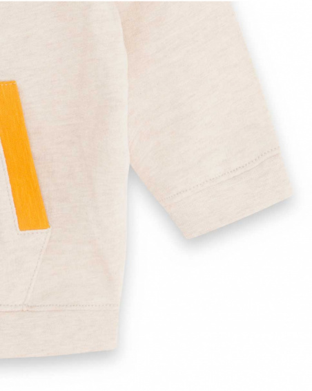 Sweat peluche beige Boy Dog'S Mix