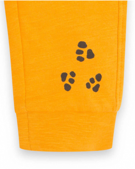 Pantalon Peluche Orange Et Orange Boy Dog'S Mix