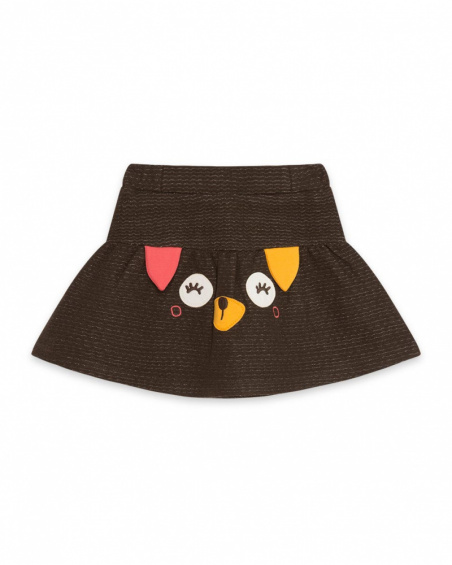 Jupe Tricot Marron Fille Dog'S Mix Jupe Tricot Marron Fille Dog'S Mix