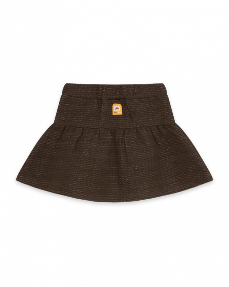 Jupe Tricot Marron Fille Dog'S Mix Jupe Tricot Marron Fille Dog'S Mix