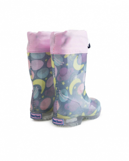 Bottes en Caoutchouc Fille Bleu Clair Galaxy Friends Bottes en Caoutchouc Fille Bleu Clair Galaxy Friends
