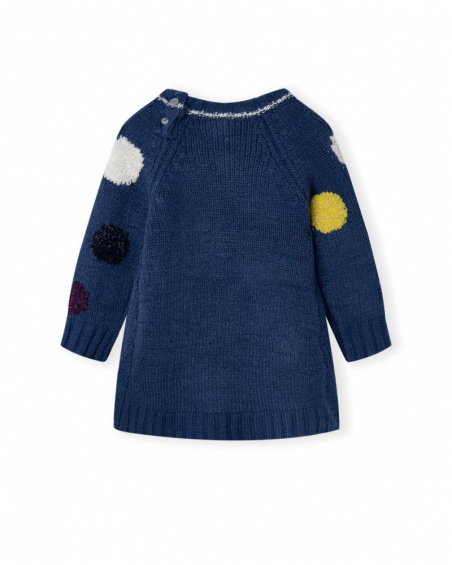 Robe Tricot Bleue Fille Galaxy Friends