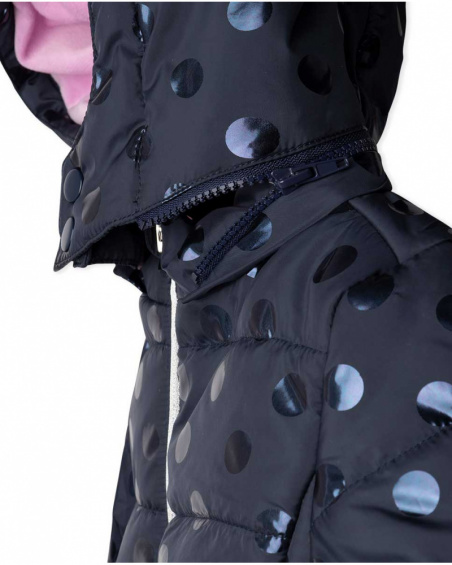 Parka fille bleu scintillant Galaxy Friends