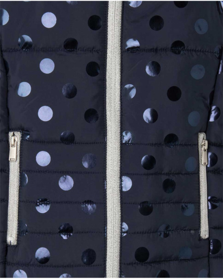 Parka fille bleu scintillant Galaxy Friends