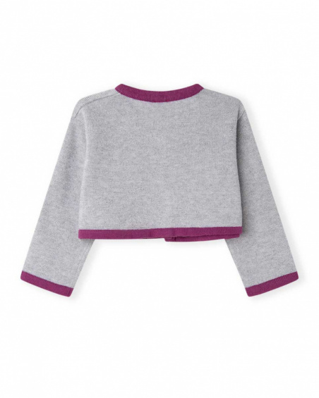 Veste en tricot gris Magic pour fille Veste en tricot gris Magic pour fille