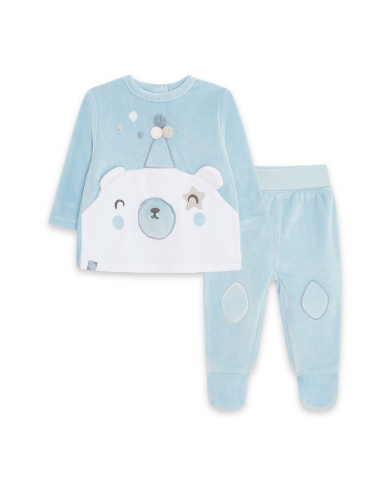 Bleu Tundosado Set Boy Baby Circus