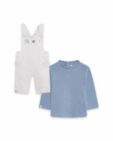 T-shirt et salopette en maille gris garçon Baby Circus T-shirt et salopette en maille gris garçon Baby Circus
