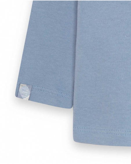 T-shirt et salopette en maille gris garçon Baby Circus