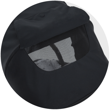 Capota extra grande / Visor con red