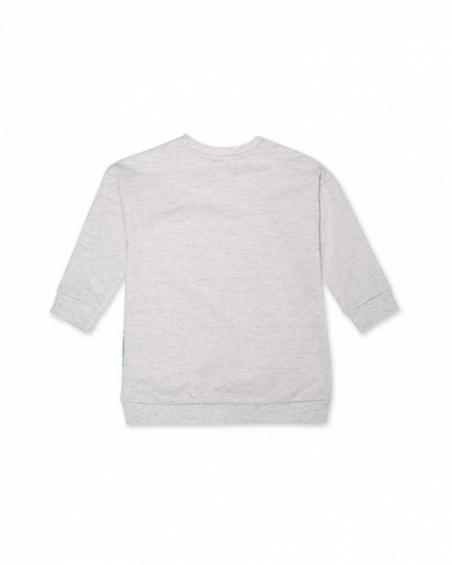 Abito in felpa beige per bambina Hip Hip Hooray! Abito in felpa beige per bambina Hip Hip Hooray!