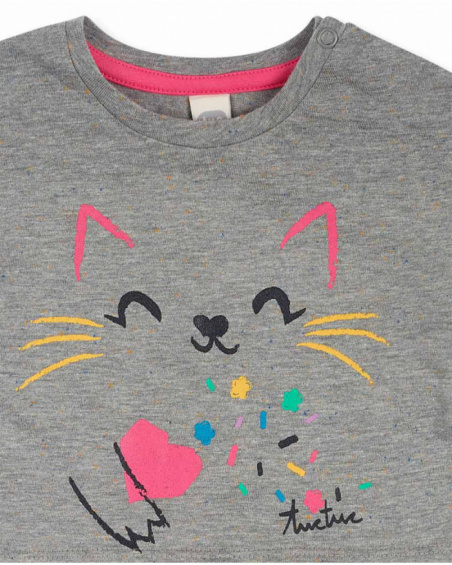 Abito lungo in maglia grigio rosa per ragazza Hip Hip Hooray! Abito lungo in maglia grigio rosa per ragazza Hip Hip Hooray!