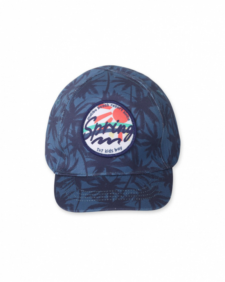 Berretto in twill blu da bambino Spring Break