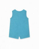 Tuta piatta blu per bambino Turtles