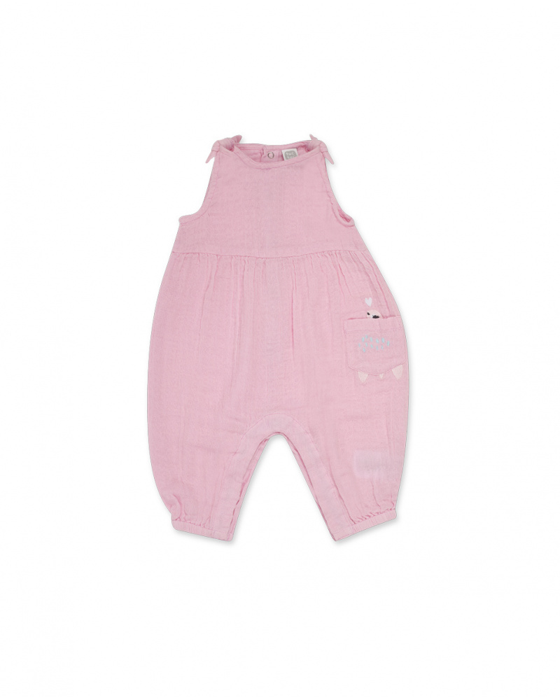 Tuta piatta rosa per bambina Turtles