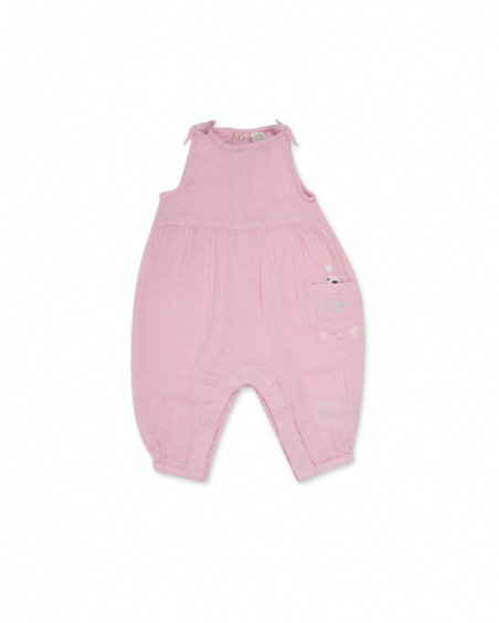 Tuta piatta rosa per bambina Turtles