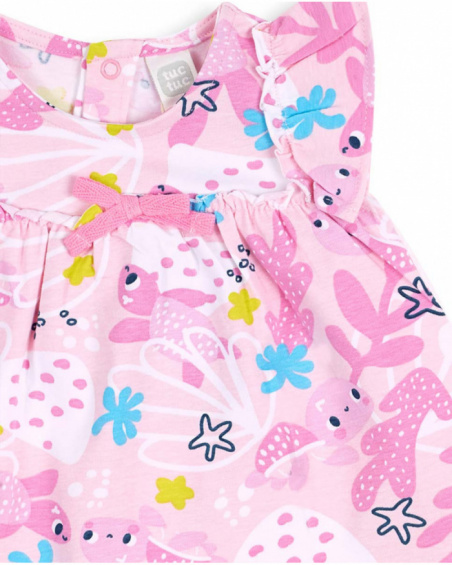 Abito bambina in maglia stampata Turtles