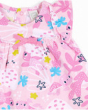 Abito bambina in maglia stampata Turtles